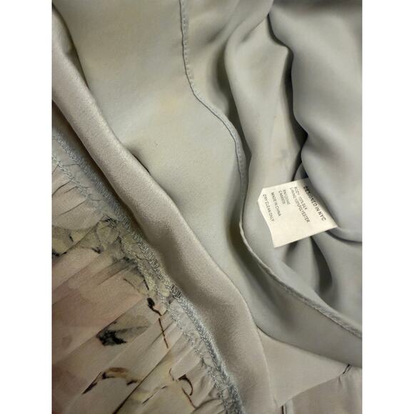 Intermix Genevieve Floral Print Maxi Dress Silk Adjustable Straps (Flaw) - 4 - Picture 9 of 11